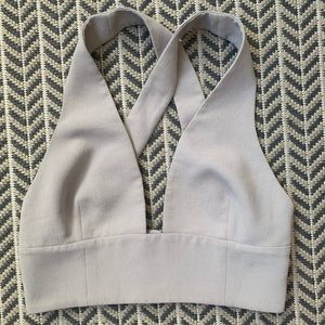 Cross crop top from aritzia (not stretchy)
